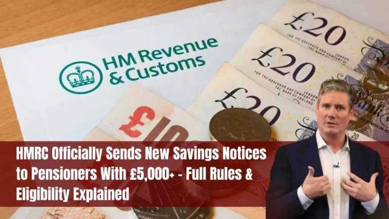 HMRC Savings Notices to Pensioners